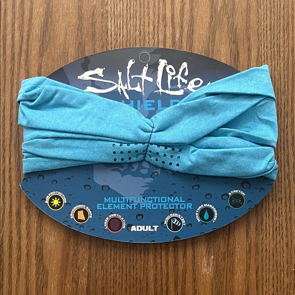 Salt life face shield blue